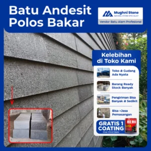 jual batu alam andesit polos bakar mughni stone 1